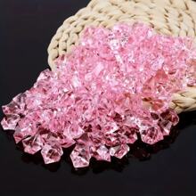 500pcs Artificial Ice Cubes - Transparent Colored Crystal Stones, Fake Ice Cubes For DIY Photography Props, Acrylic Ice Blocks For Fish Tank Decor Gifts Birthday Graduation - Multicolor - View 4