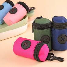 Portable Outdoor Dog Poop Bag Holder - Multi-Color Pet Waste Dispenser , Comfortable And Durable Poo Bag Dispenser For Walking, Hiking, Camping Essential Walking Accessory,Pink Blue Black Grey Green. - Multicolor - View 6