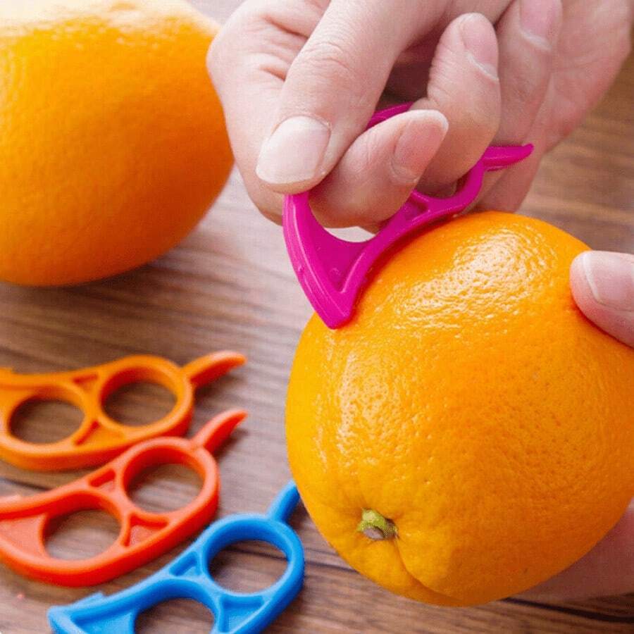 5pcs Creative Lemon Orange Peeler Slicer Paring Tools Set, Kitchen Gadgets - Multicolor - View 1