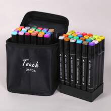 12/24/30/36/40/48/60/80/100/120/168/204/262 Colors Touchhero Metal Marker Pens, Vibrant Colors, Fine Tip - Multipurpose For Rock Painting, Art, Glass And Card Making