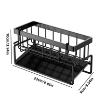 1 件厨房海绵收纳架、水槽海绵架、洗碗海绵和肥皂架、抹布收纳架、沥水架、水槽边防滑厨房垫、天然卫生的厨房必备品，适用于家庭和厨房房间装饰，是您舒适的秋冬风格和圣诞装饰的一部分 - 彩色 - 查看 3