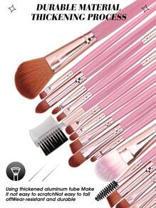 32PCS All-In-One Makeup Kit:25PCS Makeup Brush Set+2PCS Makeup Sponges+2PCS Triangle Powder Puffs+2PCS Mini Air Cushion Powder Puffs+1pc Makeup Brush Cleaning Tools.Gift Set For Women