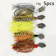 5pcs Spinner Bait Set, 10g/14g - Vibrant Colors & Reflective Blades For Freshwater And Saltwater Fishing - , Easy-To-Use Tackle For Bass, Trout - Multicolor - View 8