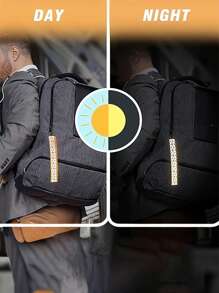 High Visibility Reflective Keychain, Backpack Pendant - Orange, Green, And Black/White Double-Sided Safety Strips - Durable Nylon Ribbon With Mountain Buckle Clip, Perfect For Nighttime Walking, Running, Cycling, Camping, Pets, Unisex, Can Be Given To Family, Friends, Relatives, Colleagues