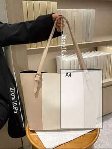 2024 New Retro Minimalist Commuter Handbag, Elegant & Roomy Shoulder Bag For Women