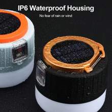 1 件便携式太阳能 LED 灯泡，明亮，适合户外露营、夜市、停电应急照明