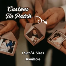 爸爸领带标签 - 仅图片、图片、领带补丁、印刷照片、礼物、婚礼情人节