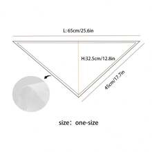 1pc Pet Everyday Scarf, Cute Bone & Paw Print Love Pattern Triangular Bandana, Dog Drool Bib Suitable For All Seasons