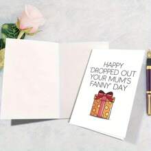 1pc Funny Birthday Card - Adult Sarcastic Celebration Note, Ideal For Best Friends, Siblings, Spouse, Parents, Partner - Unique Memorabilia, 5*7in - With Envelope,Christmas