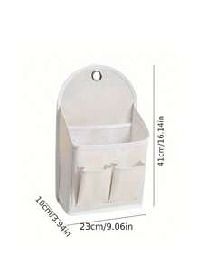 1 件多用途壁挂式储物收纳盒，双口袋和网状侧隔层，适用于宿舍、衣柜、居家和办公室必需品，其他材料