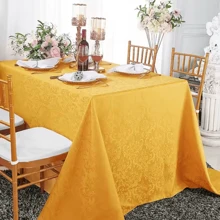 Jacquard Tablecloth For 6 Places, Luxury, Giant, 2.00 X 1.40, Various Colors