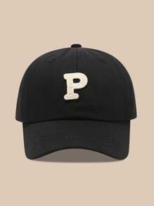 1pc Women/Men 26 Letters Baseball Cap Sun Hat, Suitable For Outdoor Daily Wear & Sunscreen