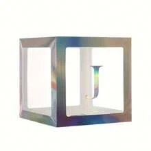 1 pièce Boîte à lettres transparente personnalisée pour anniversaire, mariage, boîte à ballons avec nom, décorations pour 1er anniversaire, miel/chérie/chéri, décorations de Noël, grande boîte transparente, décorations pour fête, décoration de maison, décoration de cheminée, boîte de douche (les matériaux en papier sont sujets à la casse)