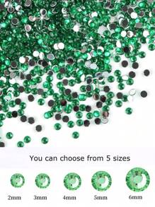 2mm-6mm Rhinestones de resina, diamantes de fondo plano, diamantes de cristal negro sin calentar, para manualidades DIY, tazas, botellas, gafas, ropa, cristales sueltos brillantes, decoración de artesanía
