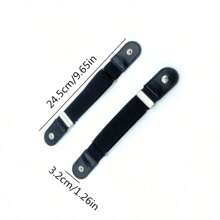 1pc Side Release Elastic Invisible Waist Belt, Korean Style Fashion Versatile Casual Military Training Waist Band - Black - View 2