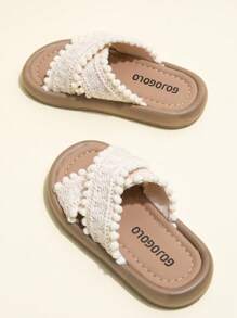Girls Flat Shoes 2025 New Summer Retro Fairy Evening Wind Bohemian Beach Outside To Wear Slippers. - Beige - View 5