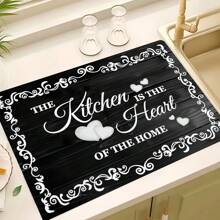 1 pièce de tapis de préservation en silicone antidérapant. Tapis protecteur polyvalent pour cuisinière, cafetière, machine à laver, tapis de séchage d'évier, décoration de maison et de cuisine, résistant à la chaleur, housse de plaque de cuisson électrique