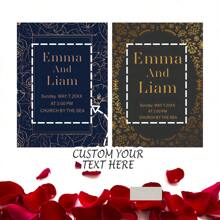 45/90pcs Custom Wedding Labels - Personalized Name & Return Address Stickers, Large White Glossy Envelope Seals With Elegant Floral Design For Weddings & Events - Multicolor - View 12