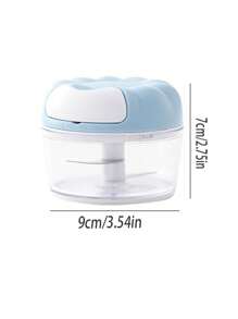 1pc Manual Garlic Press, Garlic Mincer, Garlic Crusher, Small Cooking Machine, Catering Grinder, Handheld Garlic Grater, Onion Chopper, Vegetable Cutter, Food Processor Accessory, Vegetable Slicer, Whisk, Mini Meat Grinder, Easy To Clean Multi-Functional Kitchen Tool, Plastic Material