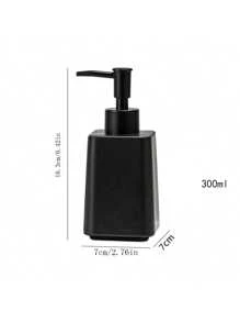 1 frasco de cerâmica para sabonete líquido, frasco com bomba para sabonete líquido de banho vazio, dispensador de loção branco/preto, detergente para louça, spray desinfetante para as mãos, sabonete líquido para o corpo