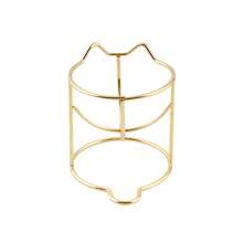1 Pc Gold Metallic Iron Rack, Sponge Holder/Storage Stand Back To School