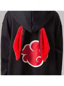 Pijama De Akatsuki Cloud  Unisex,cosplay - Negro - Ver 4