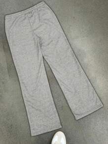 男士休闲印花时尚百搭运动裤，简约纯色直筒裤，秋季