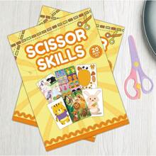 1pc Children Animal Papercut Book, Cartoon Handmade DIY Toy, Sticker, Preschool Early Education Interactive Fun Papercutting