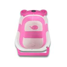 TINA DE BAÑO MODERNA PLEGABLE CON SENSOR DE TEMPERATURA NONI IS-02B - Rosa - Ver 7