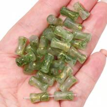 20/100pcs 6x12mm Glass Bamboo Glaze Beads Colorful Spacer Beads For DIY Jewelry Making, Round Cylinder Beads For Bracelet, Necklace, And Hairpin Crafting