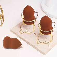 1 Pc Gold Metallic Iron Rack, Sponge Holder/Storage Stand Back To School