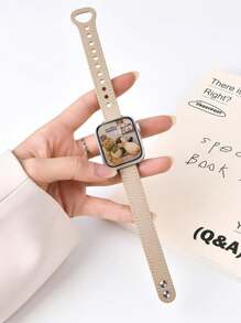 1 件女式时尚超薄皮革表带兼容 Apple Watch 表带 44 毫米 45 毫米 49 毫米 38 毫米 40 毫米 41 毫米 46 毫米 42 毫米兼容 Apple Watch Series 10 9 Ultra 8 7 6 Se 5 4 3 2 1 - 38/40/41/S10-42mm - 查看 16