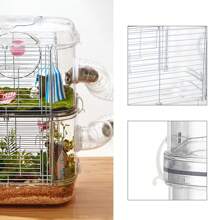 Living And Home Portable Transparent Hamster Cage - Single Layer-clear - View 5