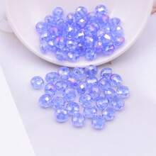 50 件 8 毫米闪亮水晶玻璃珠,直孔,适用于手链、手机吊饰、串珠链、服装配饰、手工 DIY 珠宝制作 - 爆閃圓珠 - 查看 19