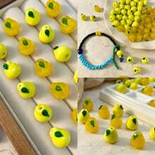 Handmade Glass Fat Pear Fruit Loose Bead Bead, Can Make Unique Bracelet Necklace DIY Accessories - Fat Pear - View 1