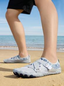 Zapatos de agua, zapatos acuáticos, zapatos de natación anchos con suela descalza para hombres y mujeres, zapatos de playa, deportes, secado rápido, descalzos para navegación, pesca, buceo, surf - Gris - Ver 6