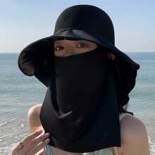 1 件防紫外线太阳帽，适合钓鱼、远足、徒步旅行、旅行、露营、度假 - 遮挡阳光、遮盖脸部和颈部 - 彩色 - 查看 7