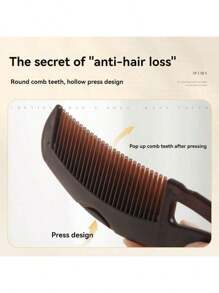 2/4pcs Massaging Anti-Itch Anti-Dandruff Combs, Oil-Absorbing Scalp Brush, Detachable, Portable