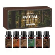 #Precio reducido por tiempo limitado Juego de 6 Aceites Esenciales de Acacia - Aceite de Fragancia Natural para Difusores, Velas y Humidificadores - Relajante Ambientador para el Hogar y el Coche, Regalo con Presentación de Escena del Bosque Exótico, Perfume de Aceite Esencial, Para Familia, Para Amigos, El Regalo Perfecto