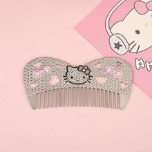 Sanrio 1 pièce Peigne à cheveux mignon Hello chat de Sanrio, accessoire de mode pour cheveux dessin animé, outil de coiffure populaire