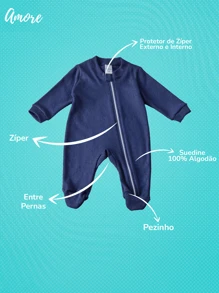 Baby Boys Jumpsuits - Màu xanh hải quân - Xem 2