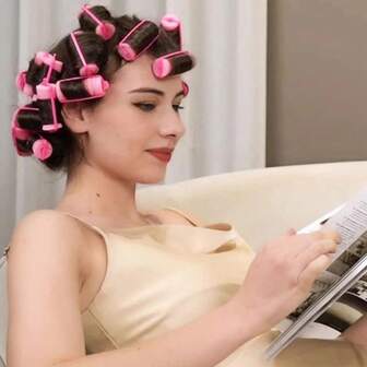 Sponge Curler Large Size Small Size Soft Foam Curler Heatless DIY Curler Suitable For Women With Hair Braider Set And Storage Bag 85pcs ,Hair Styling Tools ,Hair Styling Kit