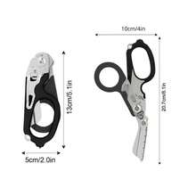 Tijeras trauma 6 en 1 plegable multifuncional +Regalo Mayoreo PJ695 - Negro - Ver 4