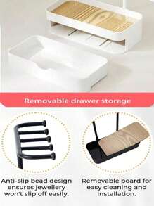 1 件珠宝收纳盒、项链手链耳环展示架和储物架 - 彩色 - 查看 10