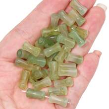 20/100pcs 6x12mm Glass Bamboo Glaze Beads Colorful Spacer Beads For DIY Jewelry Making, Round Cylinder Beads For Bracelet, Necklace, And Hairpin Crafting