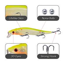 5pcs 11.5cm 14.5g Minnow Fishing Lures Wobbler Hard Baits Crankbaits ABS Artificial Lure For Bass Pike Fishing Tackle - Multicolor - View 10
