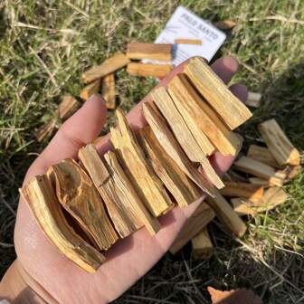 4pcs/6pcs/8pcs/10pcs/15pcs/20pcs/Premium Palo Santo Incense Sticks - Natural Aroma Diffuser For Home & Office, Perfect For Meditation, Yoga, Negative Energy Cleansing