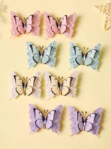 2/4 件优雅蝴蝶发夹 – 维多利亚风格的发饰