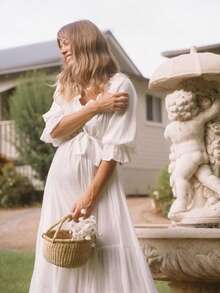 Sexy Beach Vacation Off-Shoulder Dress - White - View 3