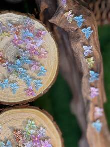100Pcs Tiny Mix Butterflies Miniature - Fairy Garden Ornament, Micro Landscape DIY Crafts Decoration Gifts